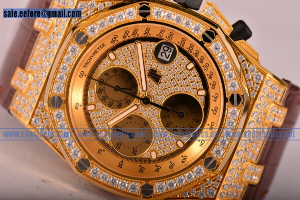 Audemars Piguet Royal Oak Offshore 1:1 Clone Chronograph Watch Yellow Gold 26067BA.ZZ.D088CR.01 (NOOB)